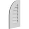 Ekena Millwork Quarter Round Top Left Surface Mount PVC Gable Vent w/ 3-1/2"W x 1"P Standard Frame, 14"W x 24"H GVPQL14X2401SN - alternate 5